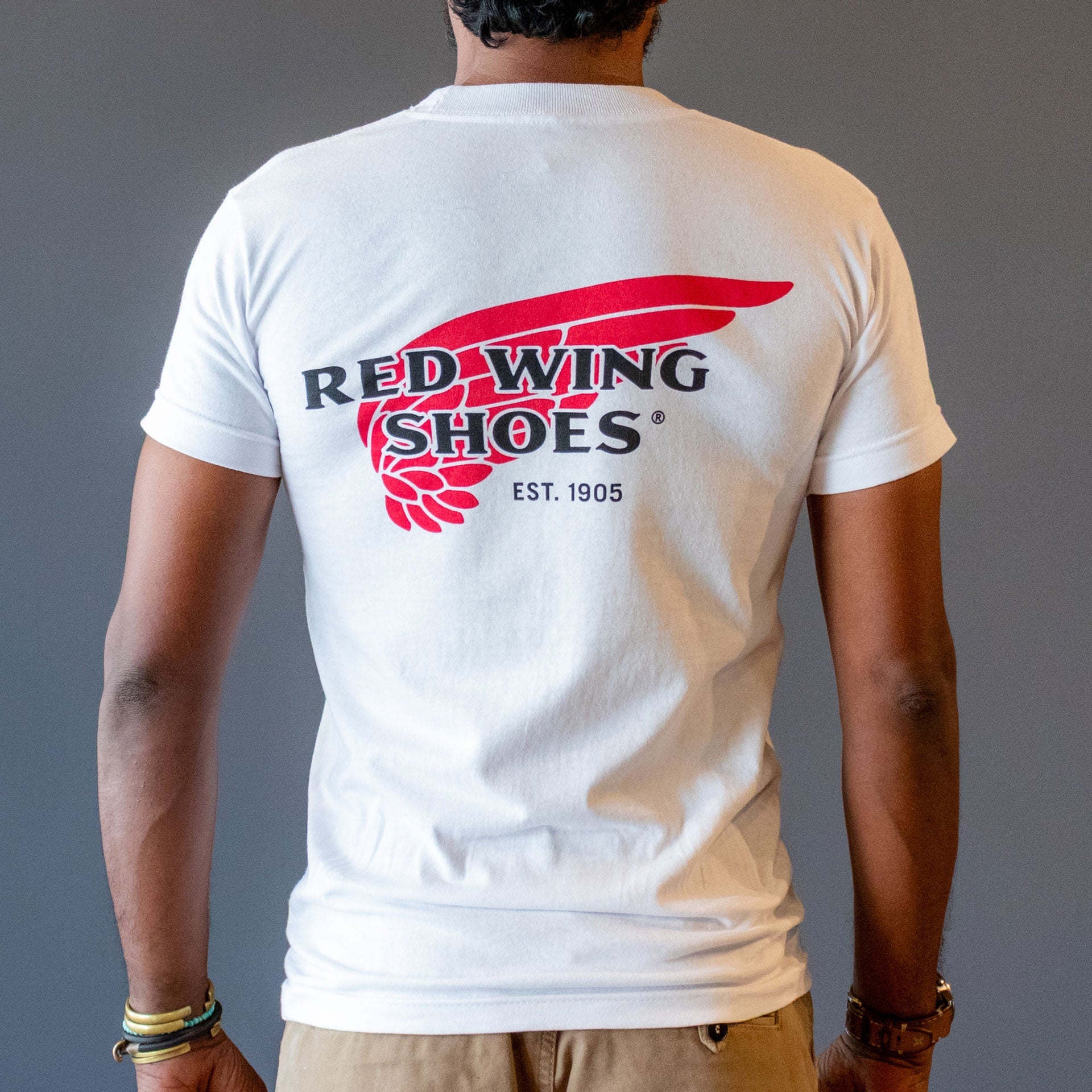Red Wing ShoesLogo T-Shirt weissT-ShirtBritish Parts Luzern