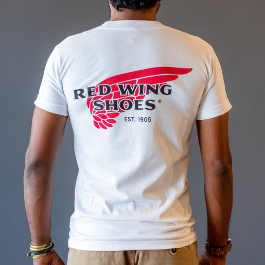 Red Wing ShoesLogo T-Shirt weissT-ShirtBritish Parts Luzern