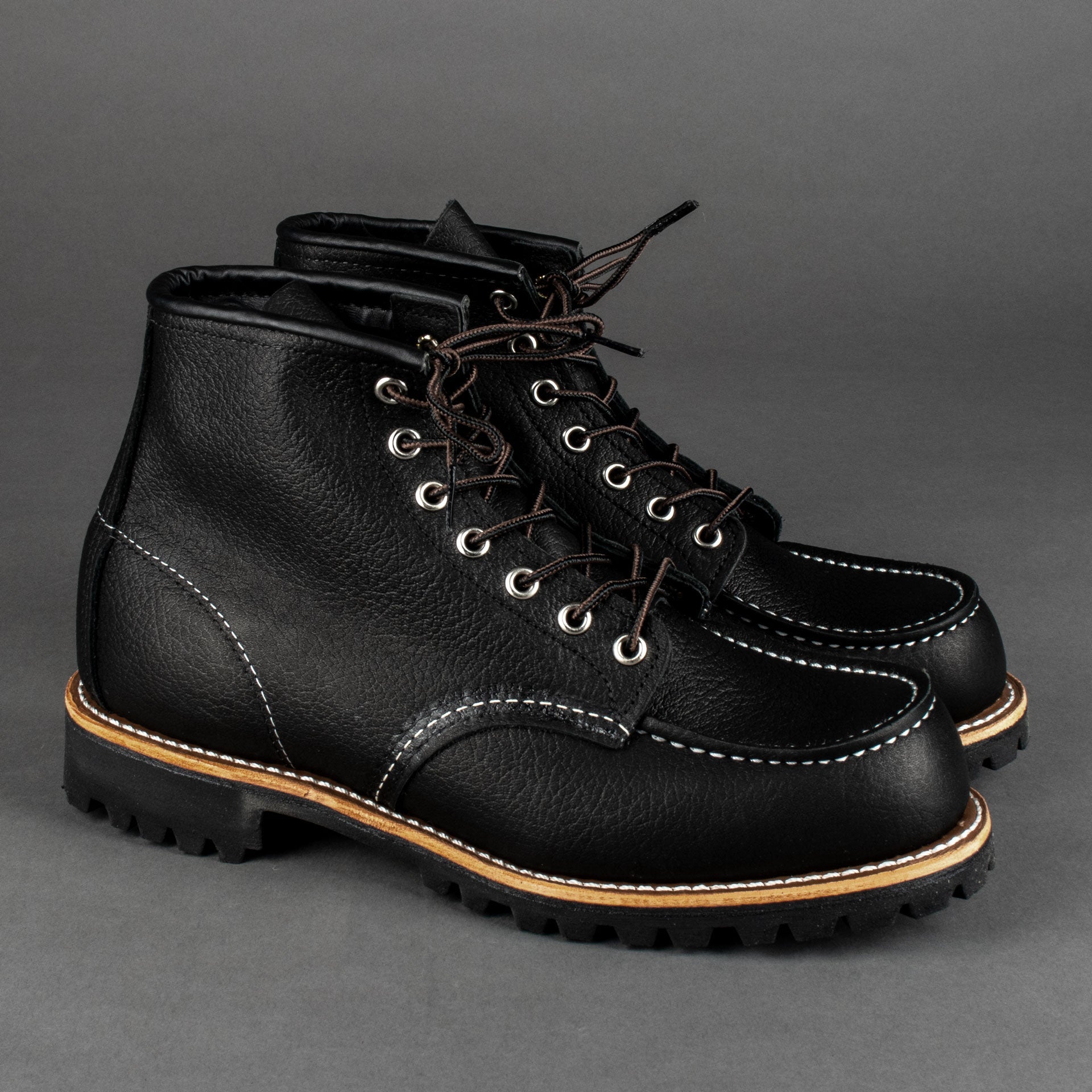 Red Wing ShoesRoughneck 2949 Black Oil Slick Leather HerrenschuheSchuheBritish Parts Luzern