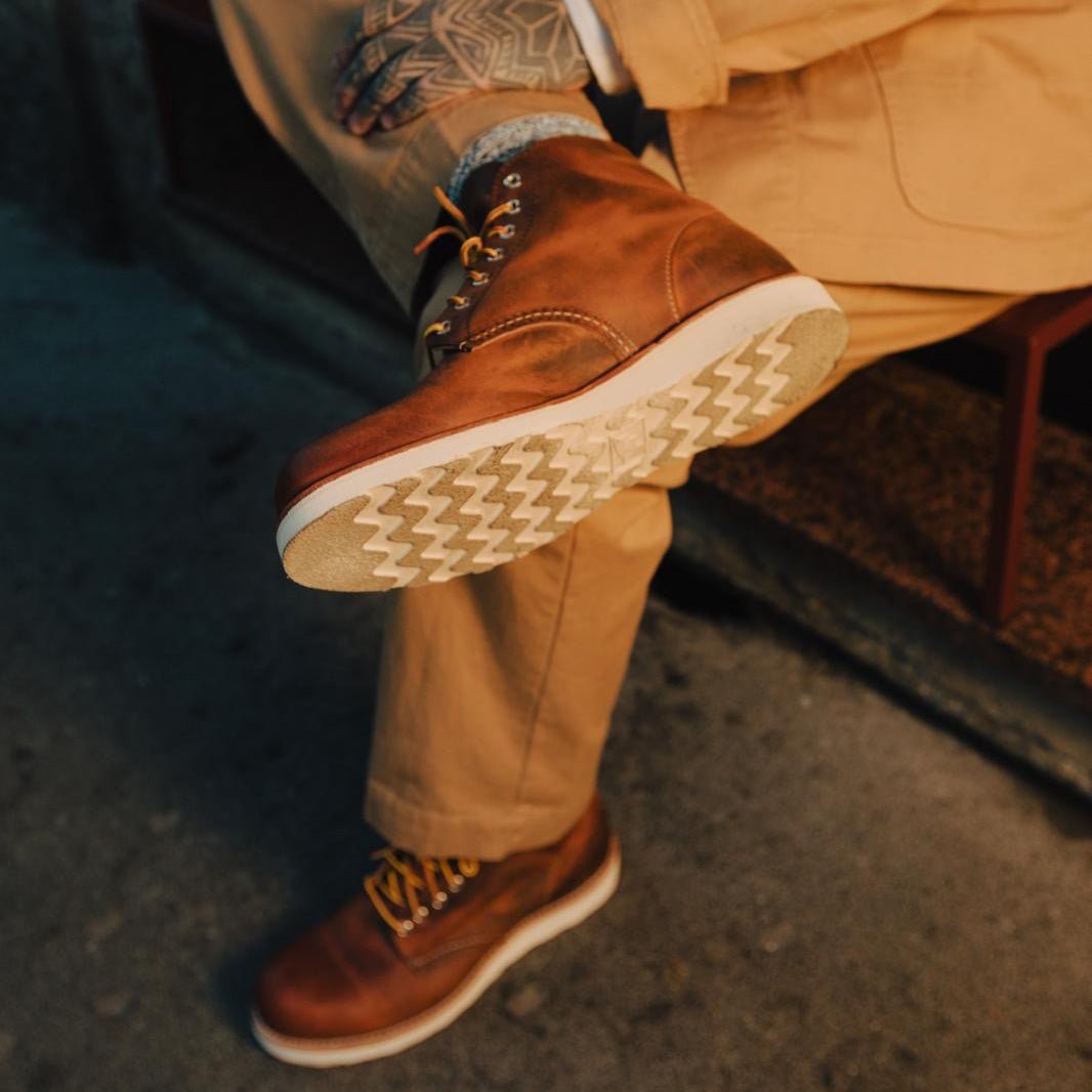 Red Wing Shoes Round Toe 9111 Copper Rough & Tough Men's Shoes Shoes British Parts Lucerne