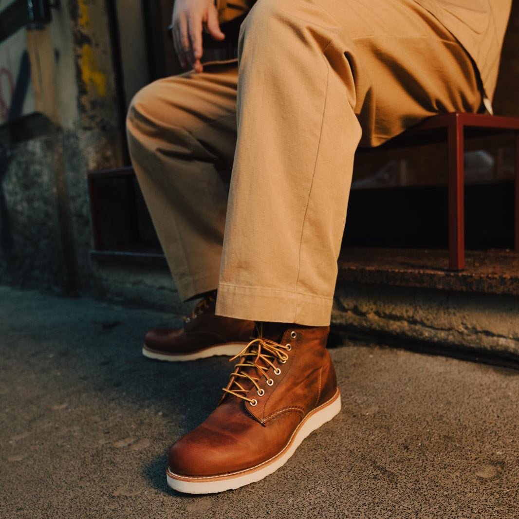 Red Wing Shoes Round Toe 9111 Copper Rough & Tough Men's Shoes Shoes British Parts Lucerne