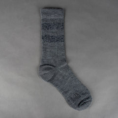 Red Wing ShoesWool Blend Striped Crew Socken Grau/NavySockenBritish Parts Luzern