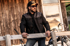 RokkerBozeman Rider Shirt BlackMotorradjackeBritish Parts Luzern