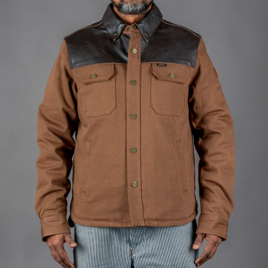 RokkerBozeman Rider Shirt BrownMotorradjackeBritish Parts Luzern