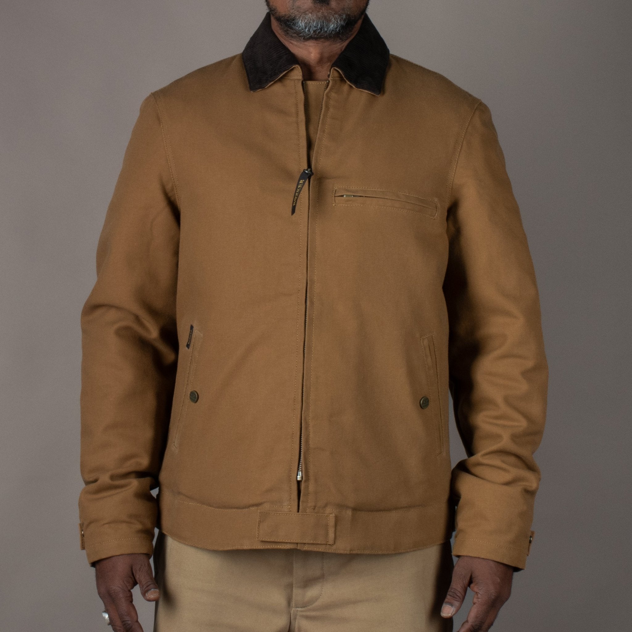 RokkerCanvas Motorcycle Jacket, Tobacco BrownMotorcycle JacketBritish Parts Lucerne