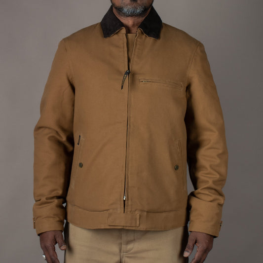 RokkerCanvas Motorcycle Jacket, Tobacco BrownMotorcycle JacketBritish Parts Lucerne