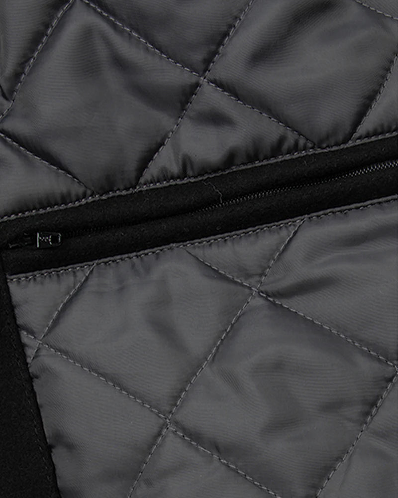 RokkerCollege Jacket Black / White MotorradjackeMotorradjackeBritish Parts Luzern