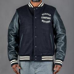 RokkerCollege Jacket Black / White MotorradjackeMotorradjackeBritish Parts Luzern