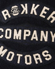 RokkerCollege Jacket Navy / Brown MotorradjackeMotorradjackeBritish Parts Luzern