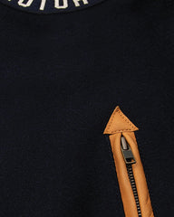 RokkerCollege Jacket Navy / Brown MotorradjackeMotorradjackeBritish Parts Luzern