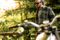 RokkerDakota Rider Shirt OliveMotorradjackeBritish Parts Luzern