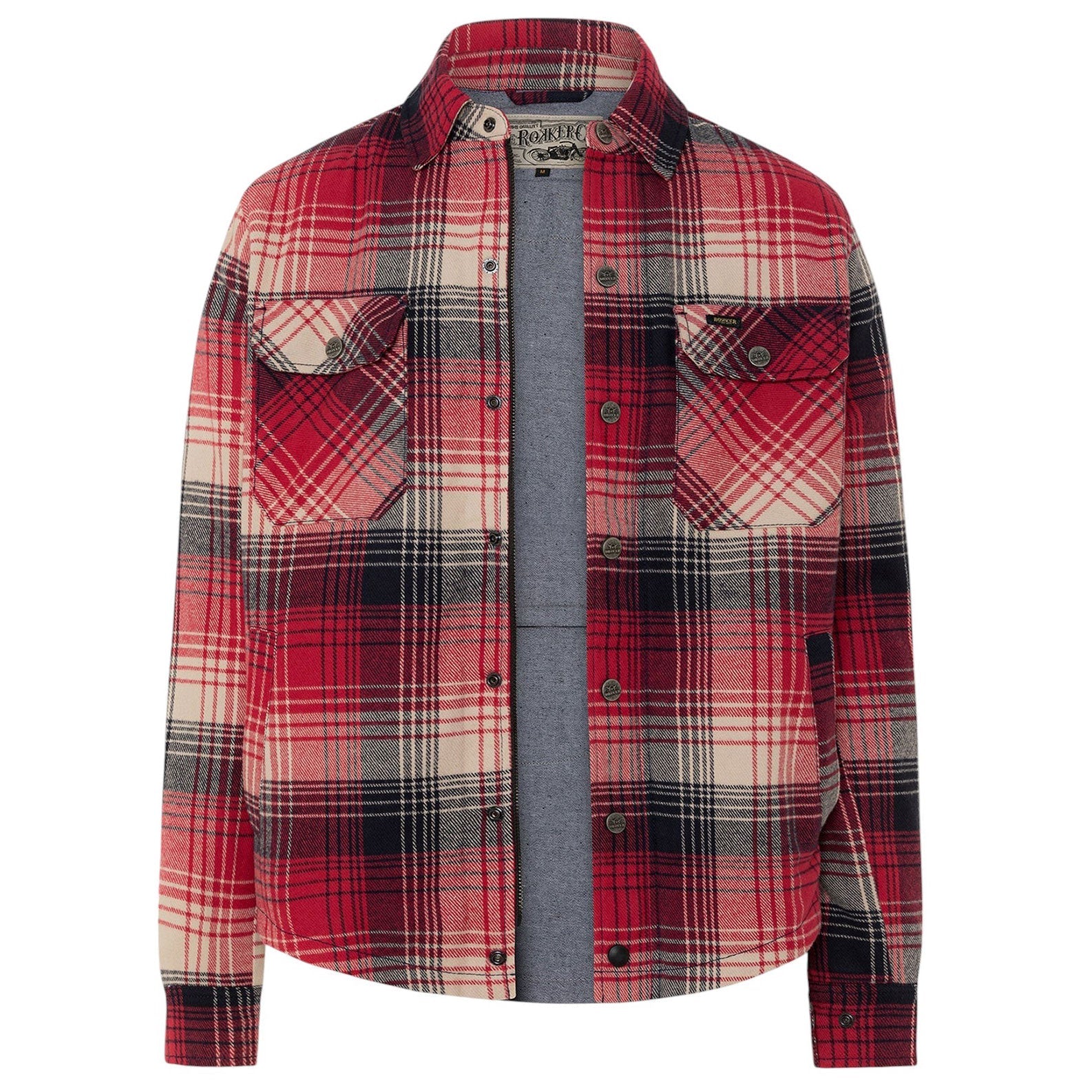 RokkerHouston Rider Shirt RedMotorradjackeBritish Parts Luzern