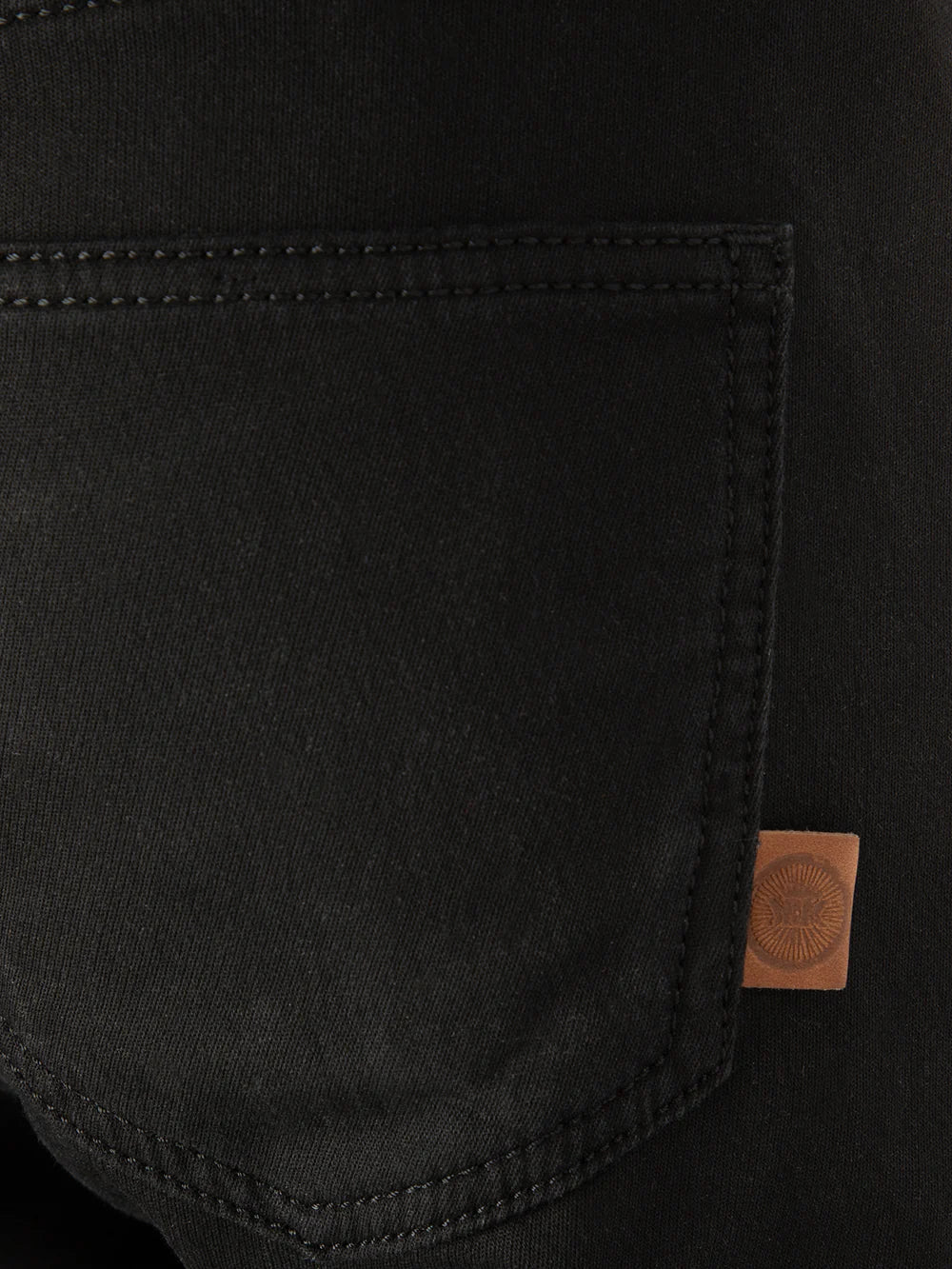 RokkerPearl Women's Motorcycle Jeans Black Motorcycle Pants British Parts Lucerne