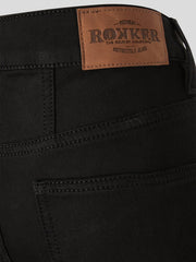 RokkerPearl Women's Motorcycle Jeans Black Motorcycle Pants British Parts Lucerne