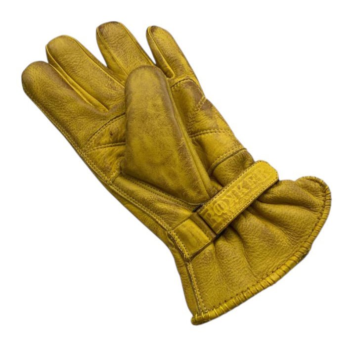 RokkerRide Hard Motorradhandschuhe Natural YellowHandschuheBritish Parts Luzern