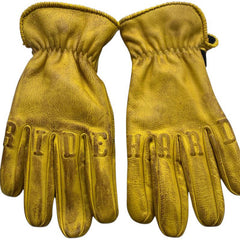 RokkerRide Hard Motorradhandschuhe Natural YellowHandschuheBritish Parts Luzern