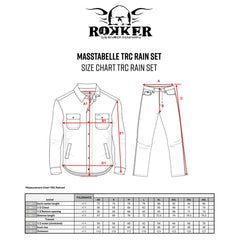 RokkerTRC Rain Set Camo Reflective Grey Motorcycle Jacket British Parts Lucerne
