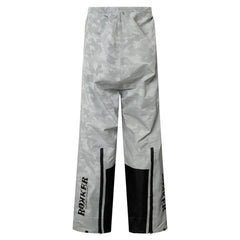 RokkerTRC Rain Set Camo Reflective Grey Motorcycle Jacket British Parts Lucerne