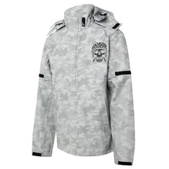 RokkerTRC Rain Set Camo Reflective Grey Motorcycle Jacket British Parts Lucerne