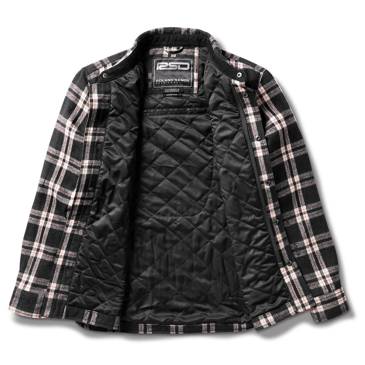 Roland Sands DesignBuellton Riding Shirt (Motorradjacke) in schwarz / weiss / rotMotorradjackeBritish Parts Luzern