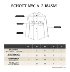 Veste d'aviateur Schott NYCA-2 en cuir marron foncéVeste en cuirBritish Parts Lucerne