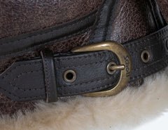 Schott NYCB - 3 Bomber Lederjacke braunLederjackeBritish Parts Luzern