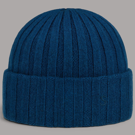 Stetson Cashmere Beanie in Deep Blue, British Parts Lucerne