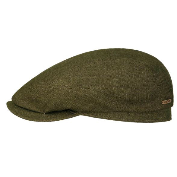 StetsonDriver Cap Leinen Schiebermütze oliveMützeBritish Parts Luzern