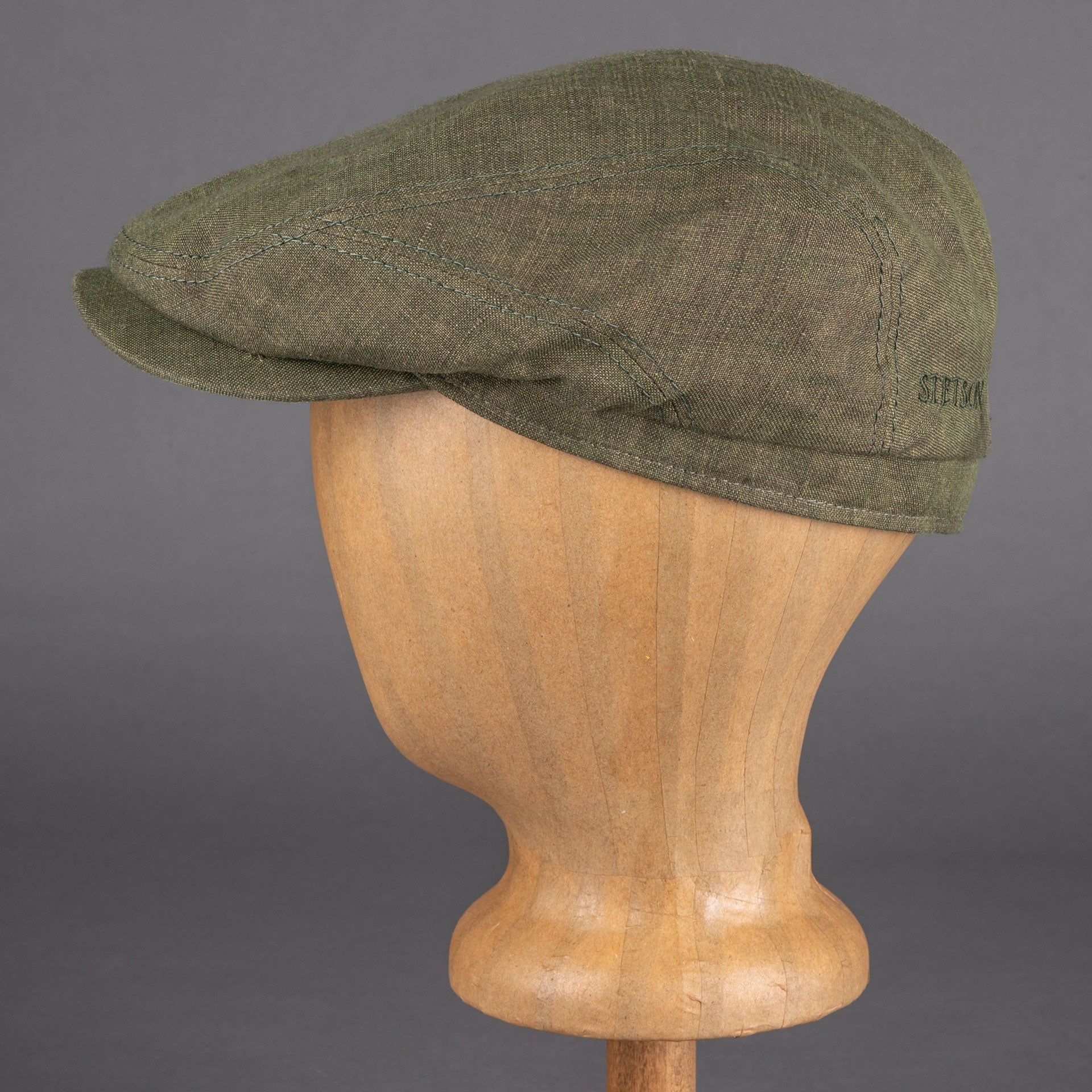 StetsonDriver Cap Leinen Schiebermütze oliveMützeBritish Parts Luzern
