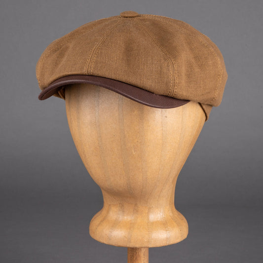 StetsonHatteras Waxed Cotton / Linen Schiebermütze Dusty GoldMützeBritish Parts Luzern