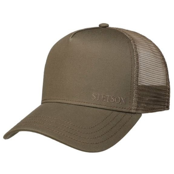 StetsonTrucker Cap Cotton oliveTrucker CapBritish Parts Luzern