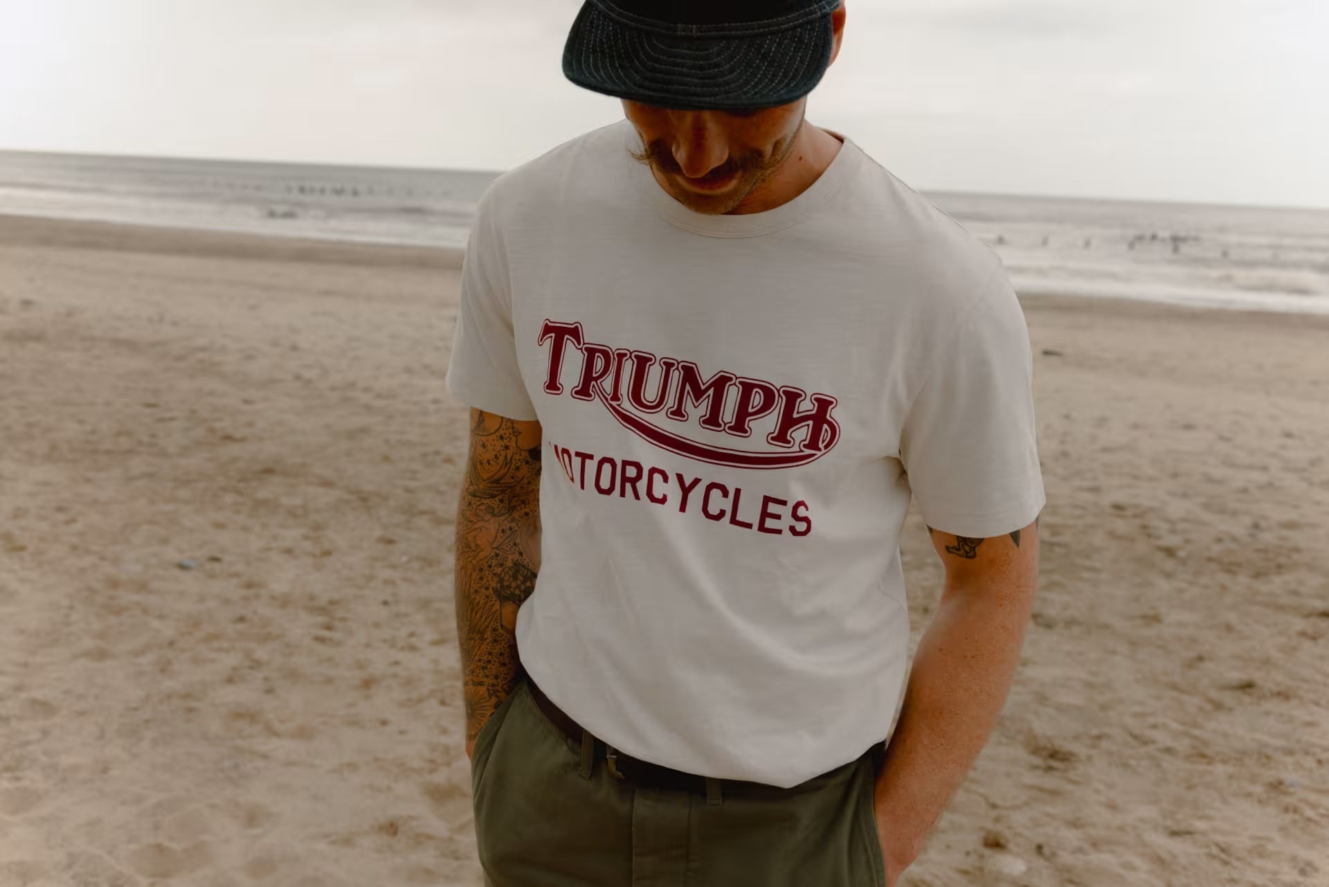 Triumph MotorcyclesBarwell T-Shirt white/sandT-ShirtBritish Parts Luzern