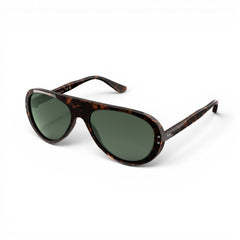 Vallon Royal Enfield Classic Edition Sunglasses - Dark Tortoise - Green Sunglasses British Parts Lucerne