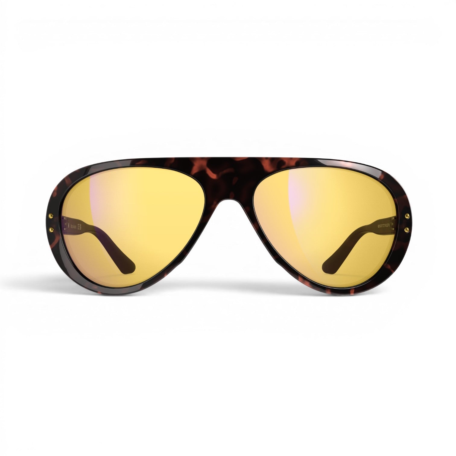Vallon Royal Enfield Classic Edition Sunglasses - Dark Tortoise - Yellow Sunglasses British Parts Lucerne