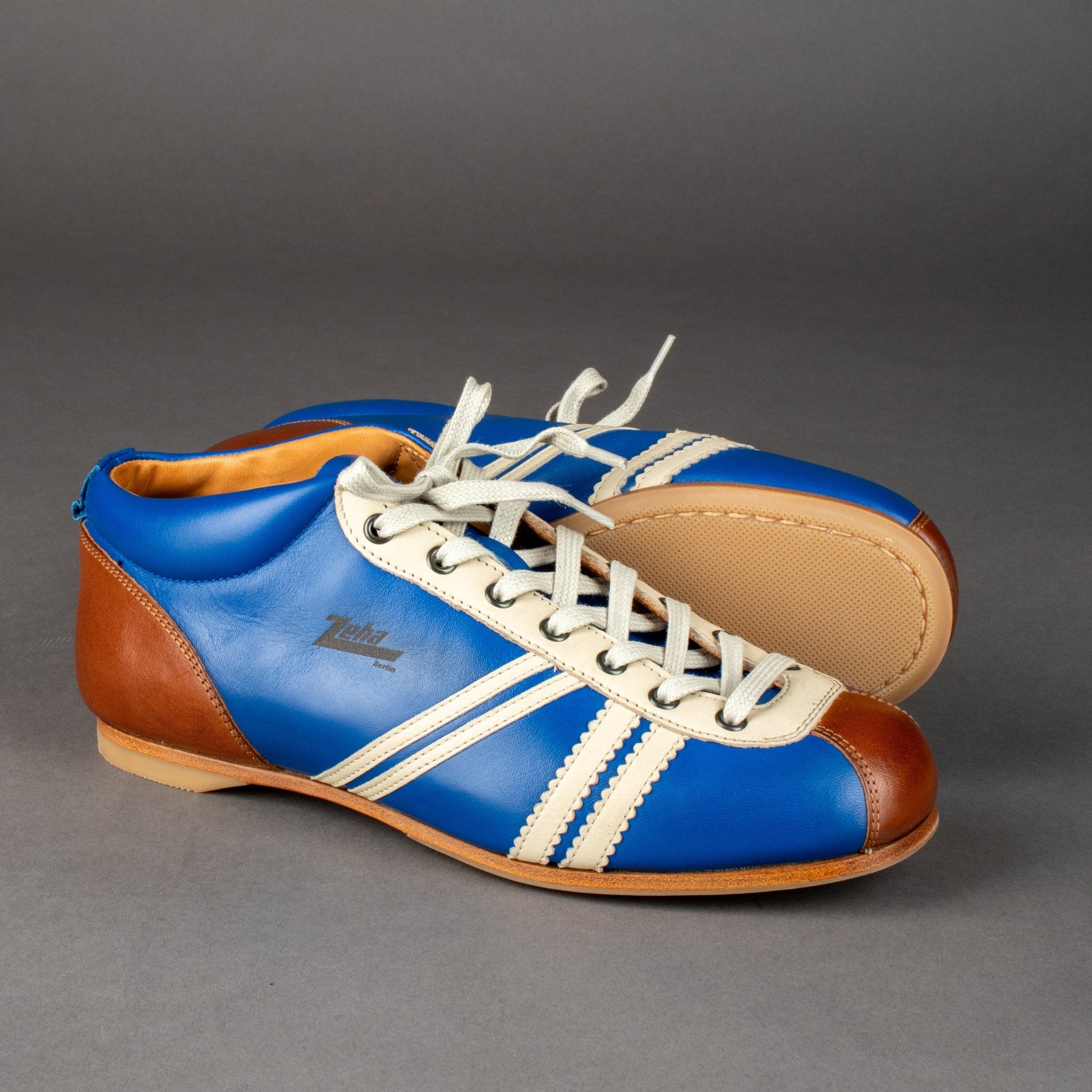 Zeha BerlinCarl Häßner Legacy - Liga - saphir-blau / cognac / weissSchuheBritish Parts Luzern
