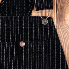 Pike Brothers1953 Mechanic Bib Black WabashHosenBritish Parts Luzern