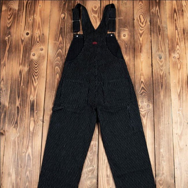 Pike Brothers1953 Mechanic Bib Black WabashHosenBritish Parts Luzern