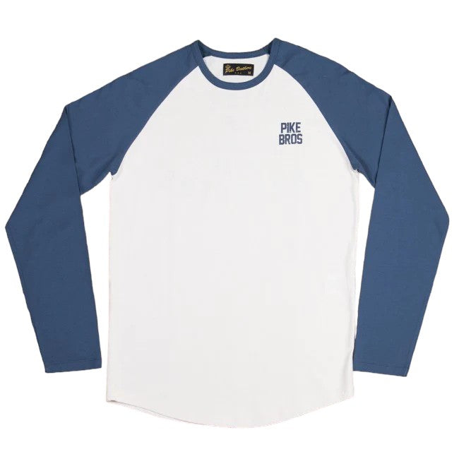1968 Baseball Shirt LS navy ecru