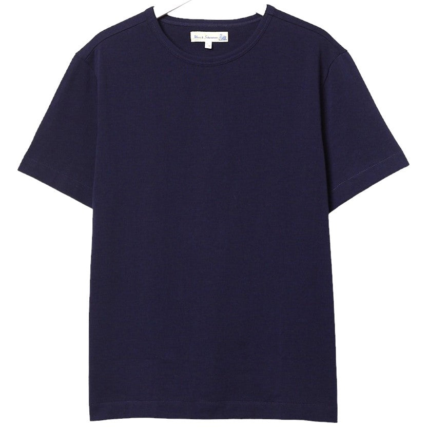 Klassisches Rundhals T-Shirt 215 tintenblau