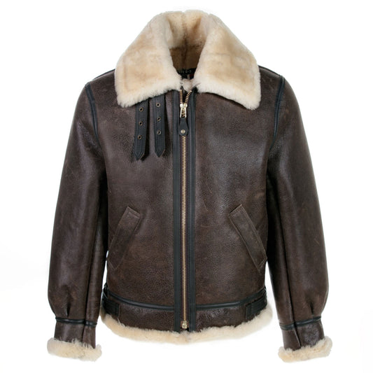 B-3 Bomber Lederjacke braun