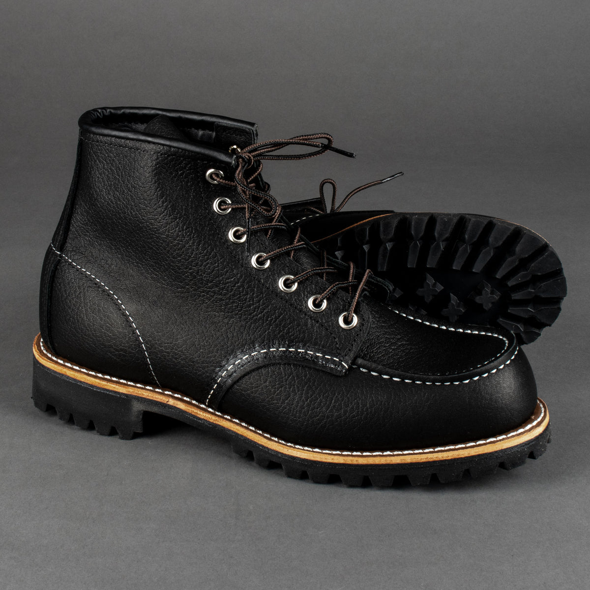Roughneck 2949 Black Oil Slick Leather Herrenschuhe