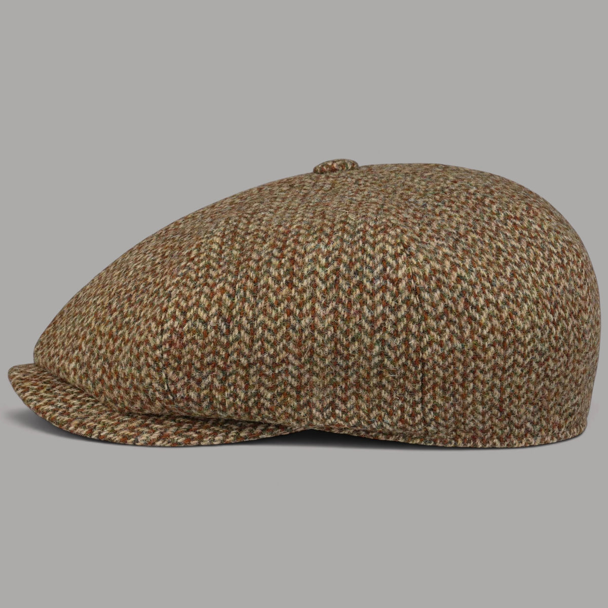 8-Panel Schiebermütze Harris Tweed