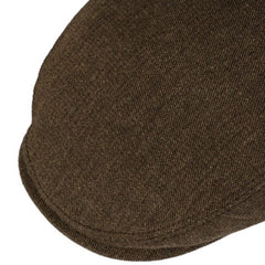 Kent cap wool/linen mud-colored