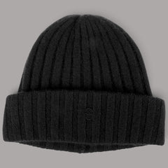 Black Cashmere Beanie