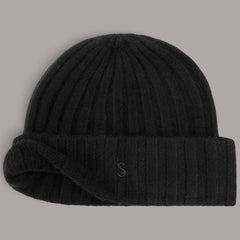 Black Cashmere Beanie