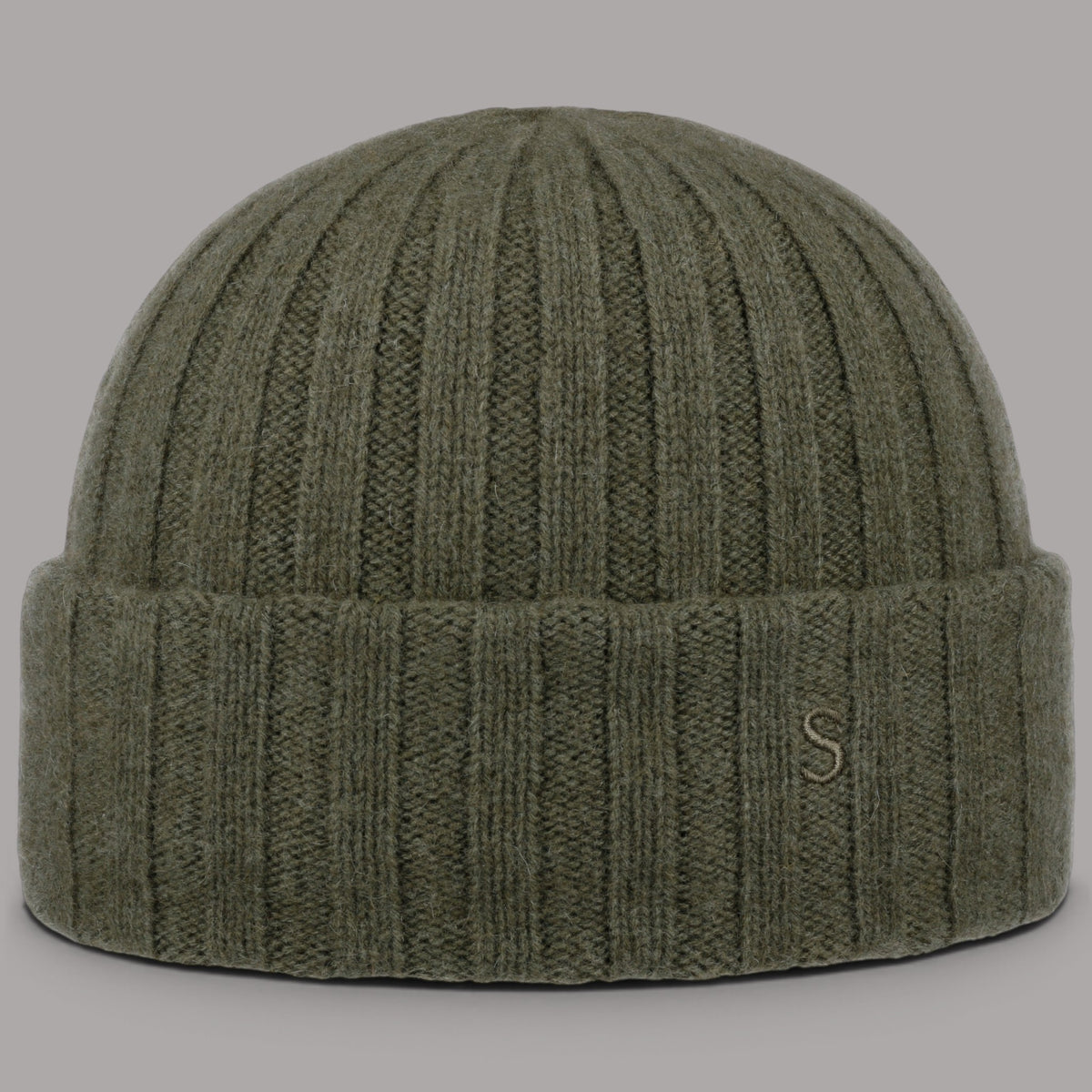 Beanie aus Kaschmir in Moss Green
