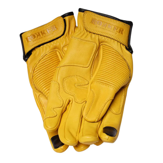 Tucson motorcycle gloves yellow