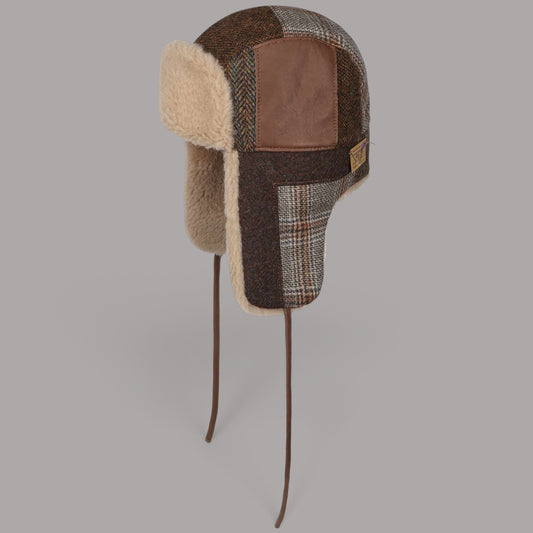 Casquette bomber patchwork