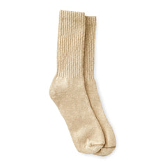 Full Crew Socken aus Merino Wolle cream