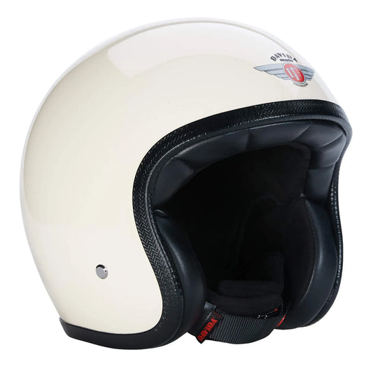 Speedster V4 Motorcycle Helmet Cream Gloss